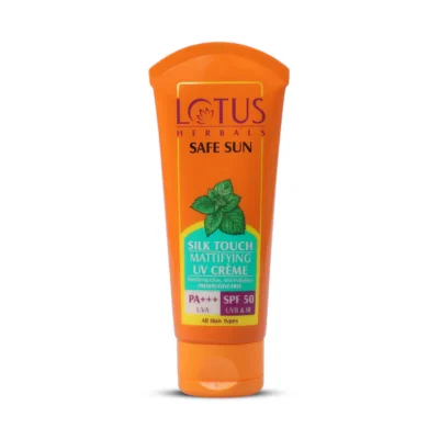 Lotus Safe Sun Silk Touch Mattifying UV Crème SPF 50, 75 gm