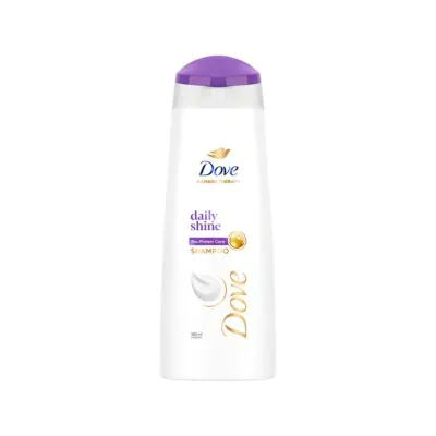 Dove Daily Shine Shampoo – For Dull And Frizzy Hair, Makes Hair Soft, Shiny And Smooth, 340 ml