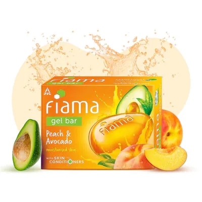 Fiama Peach & Avocado Gel Bar, 125 g