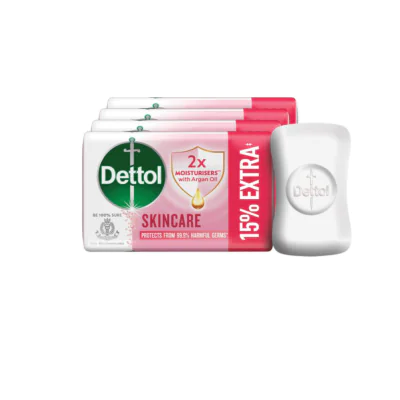 Dettol Skincare Moisturizing Bathing Soap with Argan Oil  (4 x 75 g)