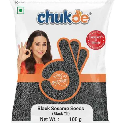 Chukde Black Sesame Seeds 100g | Premium Kali Til | Rich in Nutrients & Bold Flavor