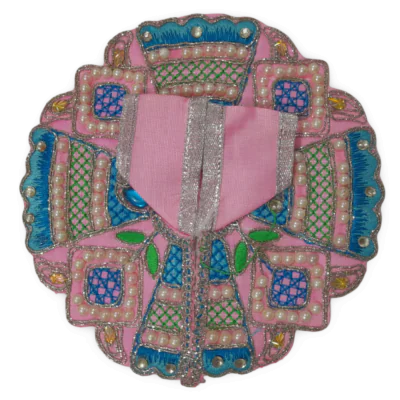 Exquisite Handmade Embroidered Laddu Gopal/Krishna Idol Dress – Size 2