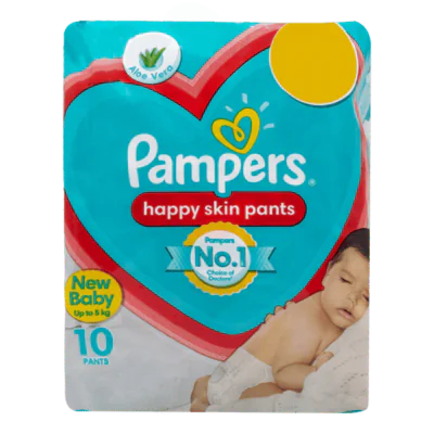 Pampers Happy Skin Pants – Newborn (Up to 5kg) | Ultra-Soft & Gentle Protection